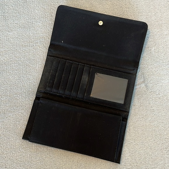 Black Wallet with Orange Pawprints - Picture 4 of 6